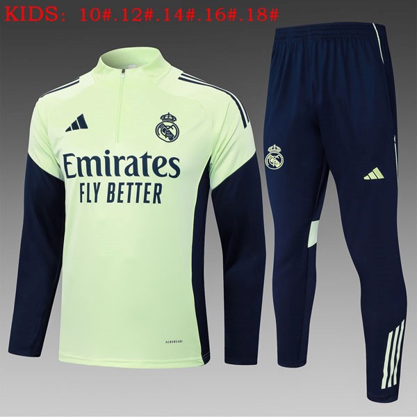 Ninos Sudadera De Training Real Madrid 2025/26 Verde 6
